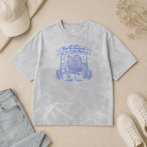 Official Grandparents Day Gratitude Line Art Family Washed T-Shirt