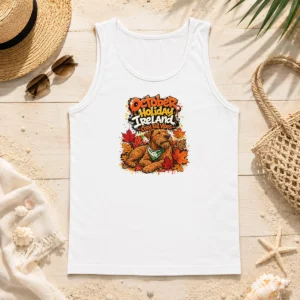 Official Nice October Holiday Ireland Cozy Fall Graffiti Tank Top