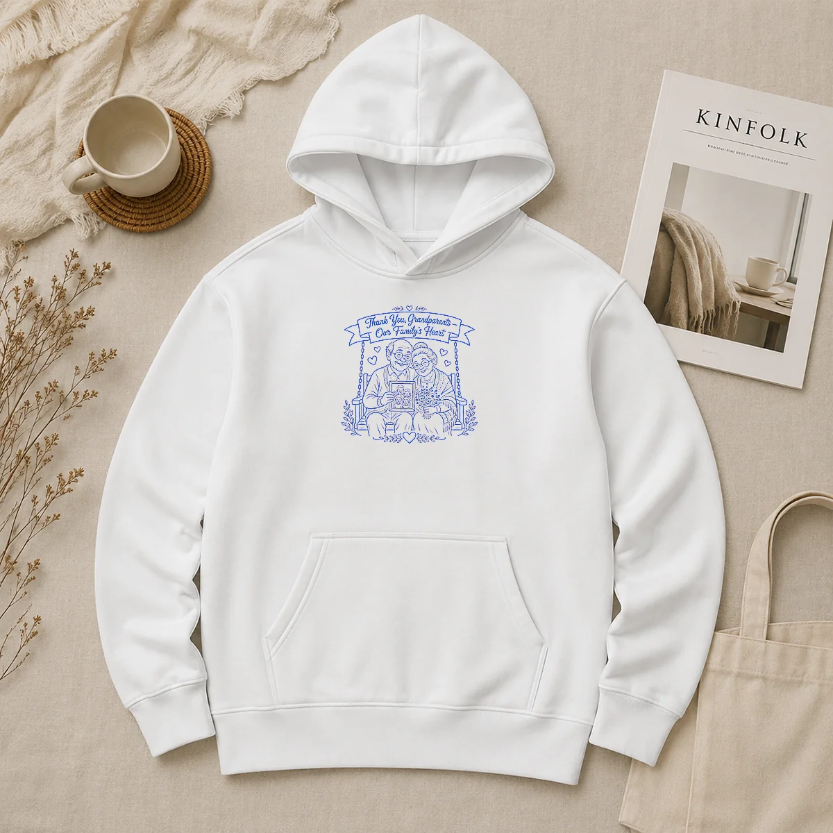 Official Perfect Grandparents Day Gratitude Line Art Family Hoodie Official Perfect Grandparents Day Gratitude Line Art Family Hoodie