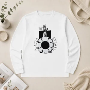 Official The Acacia Strain Life Preserver Ring Rope long sleeve shirt in black with graphic print