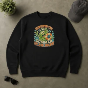 Original Funny Summer Splash Swarm Vintage Humor Sweater