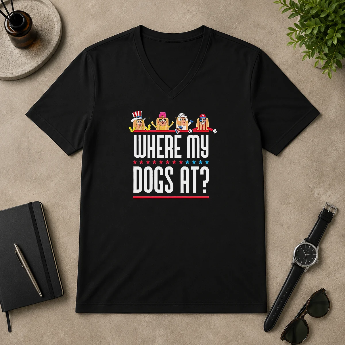 original-hot-where-my-dogs-at-american-v-neck-shirt