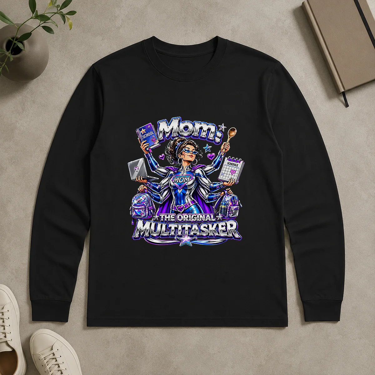 Original Multitasker Mom Y2K Pride Long Sleeve Shirt Original Multitasker Mom Y2K Pride Long Sleeve Shirt