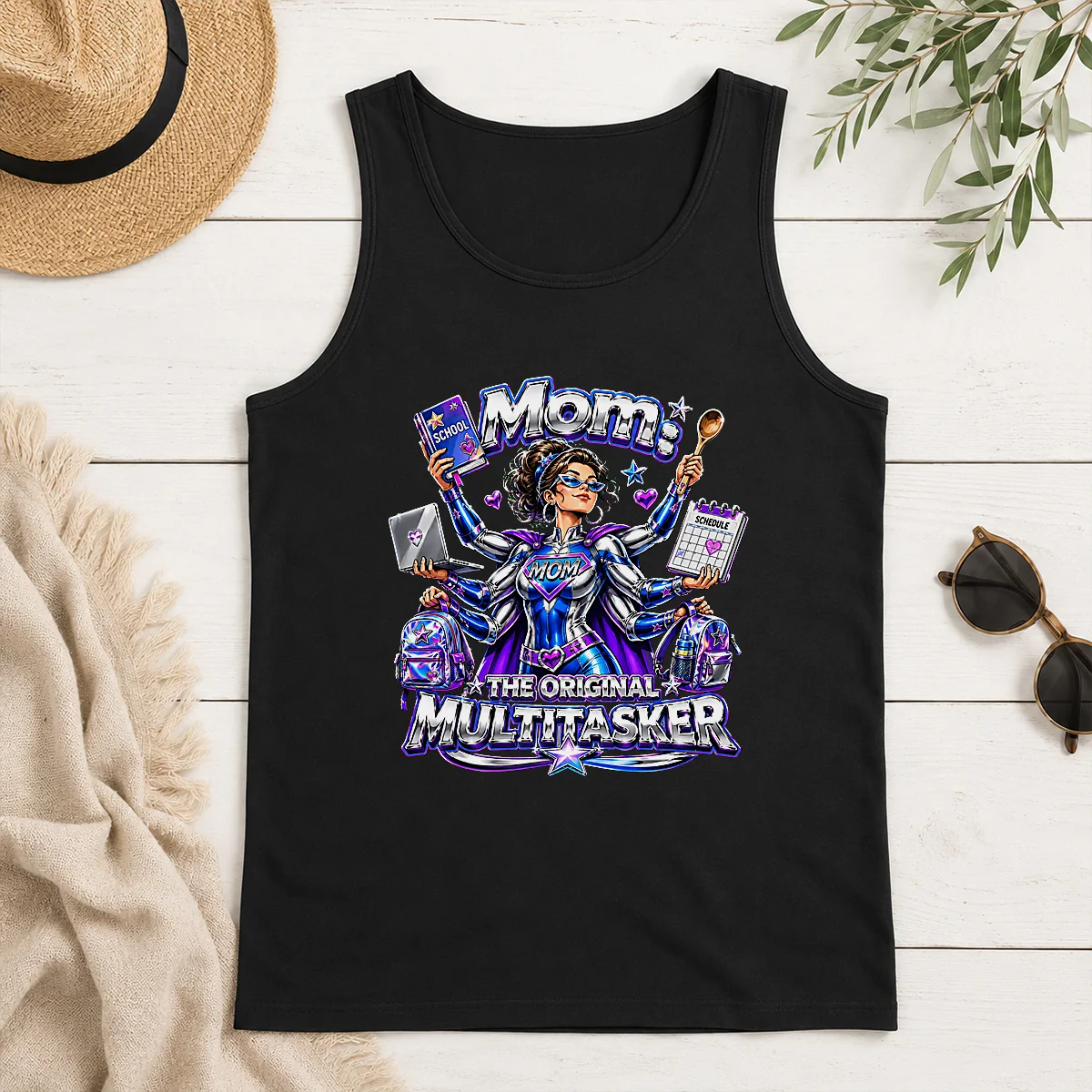 Original Multitasker Mom Y2K Pride Tank Top Original Multitasker Mom Y2K Pride Tank Top