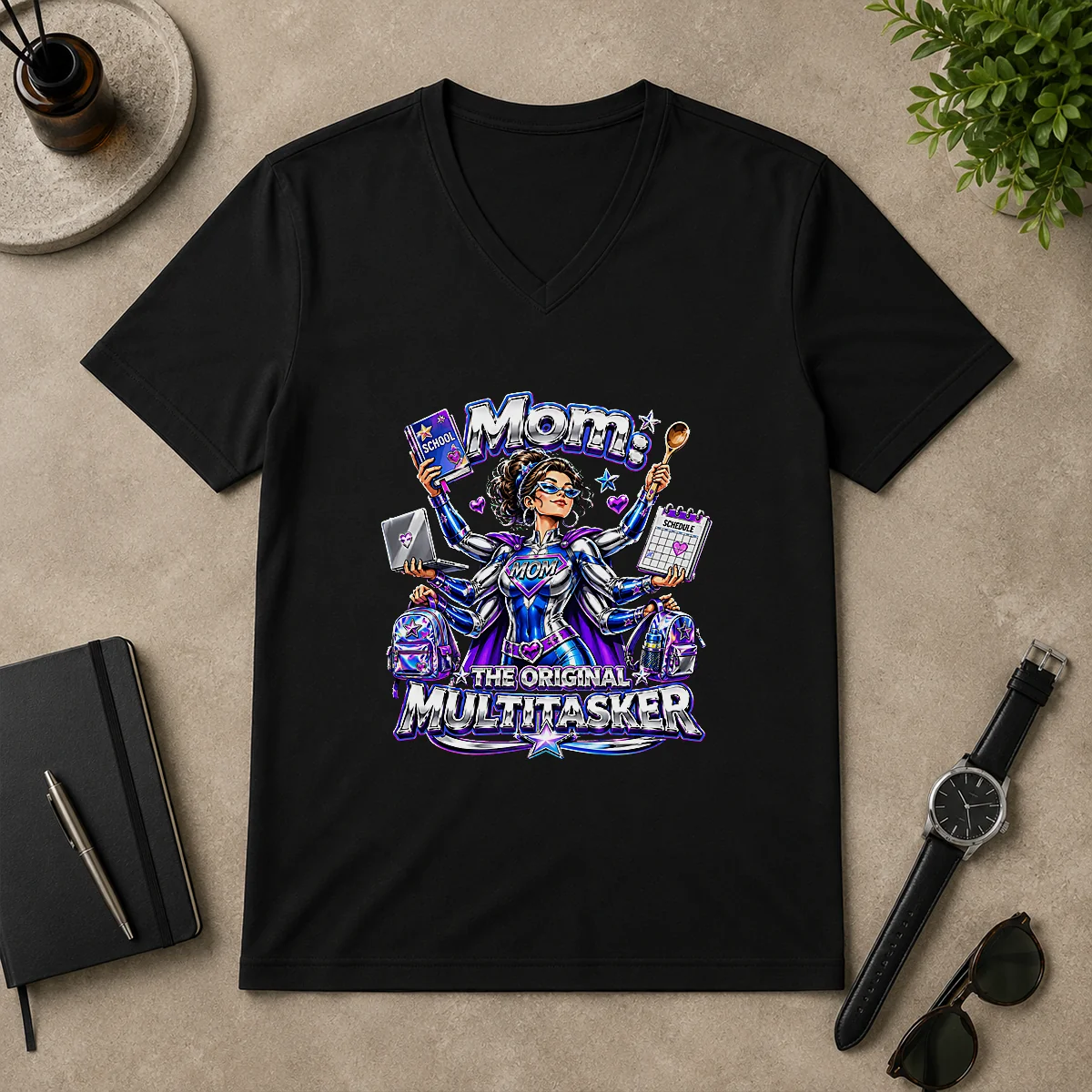 Original Multitasker Mom Y2K Pride Shirt V-Neck Shirt Original Multitasker Mom Y2K Pride Shirt V-Neck Shirt