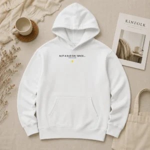 Original Not A Bad Day Since March 26 2026 Hoodie in dark gray with front pocket and drawstring hood