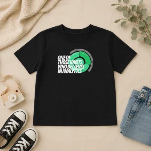 Original Official Sports Fan Data Nerd Green Radar One Of Those Idiots WHO Believes In Analytics Kids T-Shirt