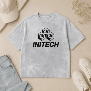 Original Pretty Initech Tech Company Geek Washed T-Shirt