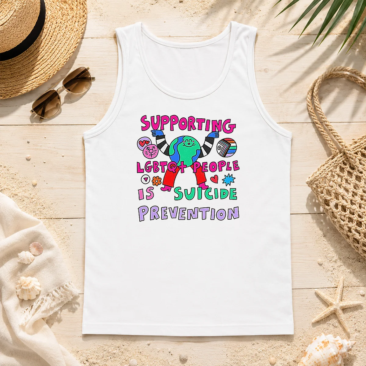 Original Supporting LGBTQ People Is Suicide Prevention Tank Top Original Supporting LGBTQ People Is Suicide Prevention Tank Top