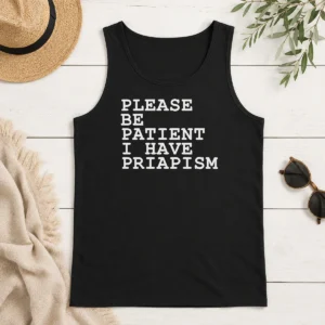 Original Top Please Be Patient I Have Priapism Tank Top