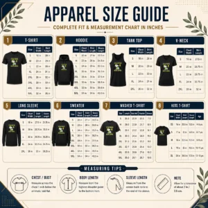 Size chart for Original Top Snoopy I Wake Up Every Day With A Good Attitude And Then Idiots Happen with measurements in inches and cm