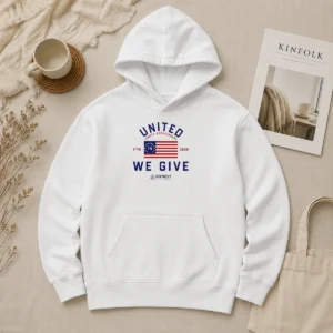 Original United 250th Anniversary 1776 2026 We Give Kentucky Blood Center Hoodie