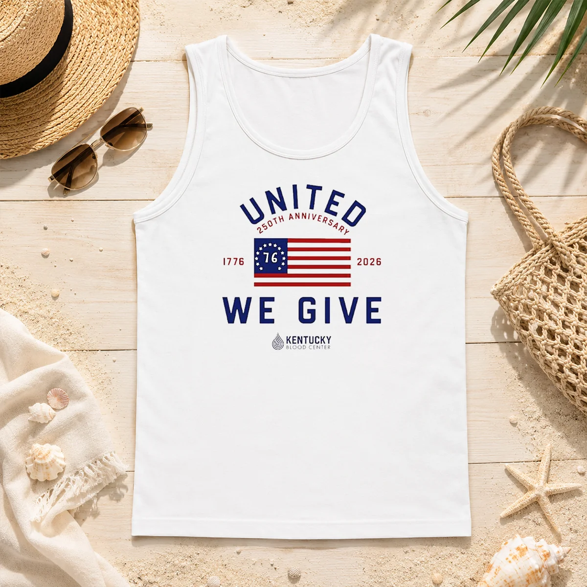 Original United 250th Anniversary 1776 2026 We Give Kentucky Blood Center Tank Top Original United 250th Anniversary 1776 2026 We Give Kentucky Blood Center Tank Top