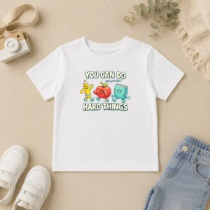 Premium Back To School You Can Do Hard Things Teacher Kids T-Shirt