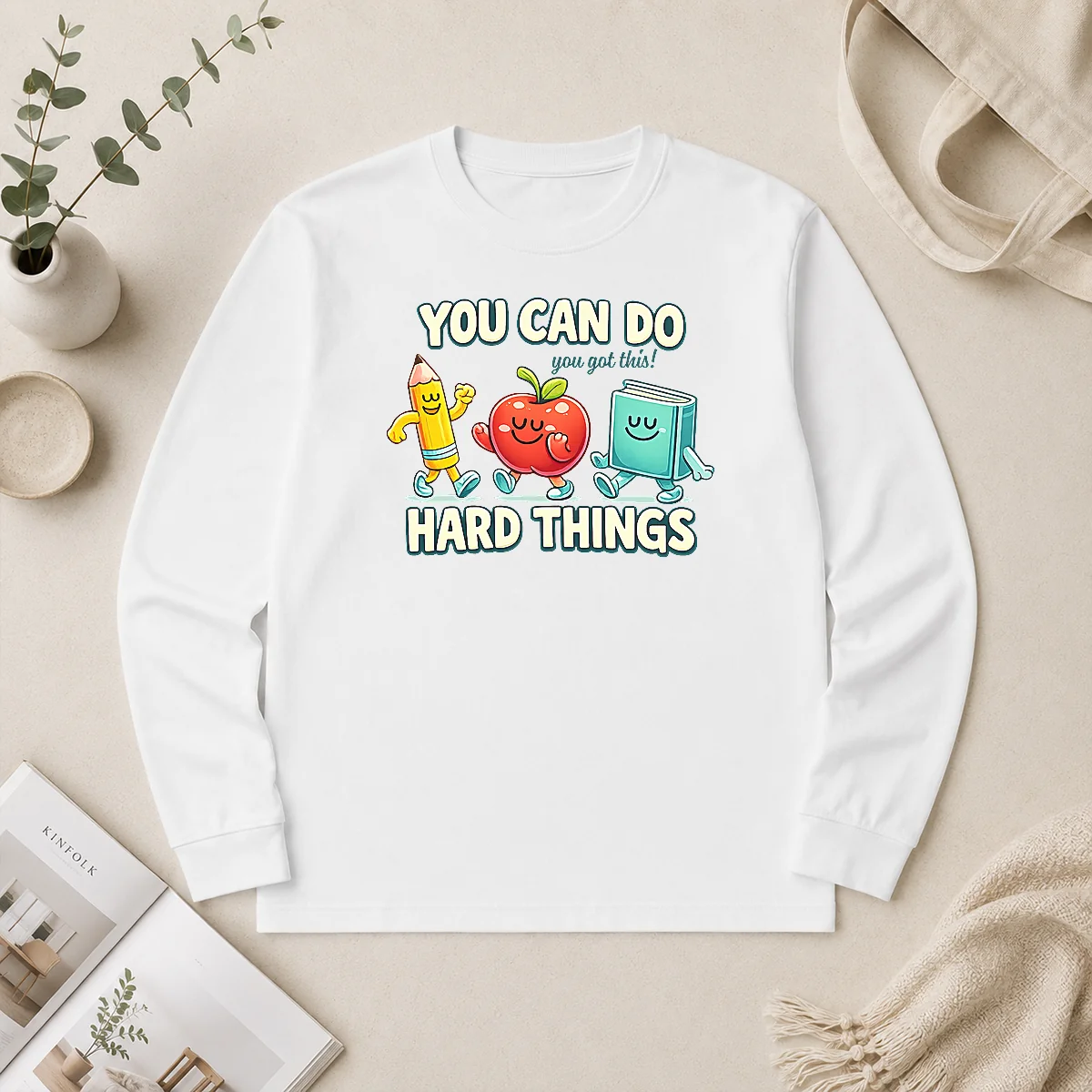Premium Back To School You Can Do Hard Things Teacher Long Sleeve Shirt Premium Back To School You Can Do Hard Things Teacher Long Sleeve Shirt