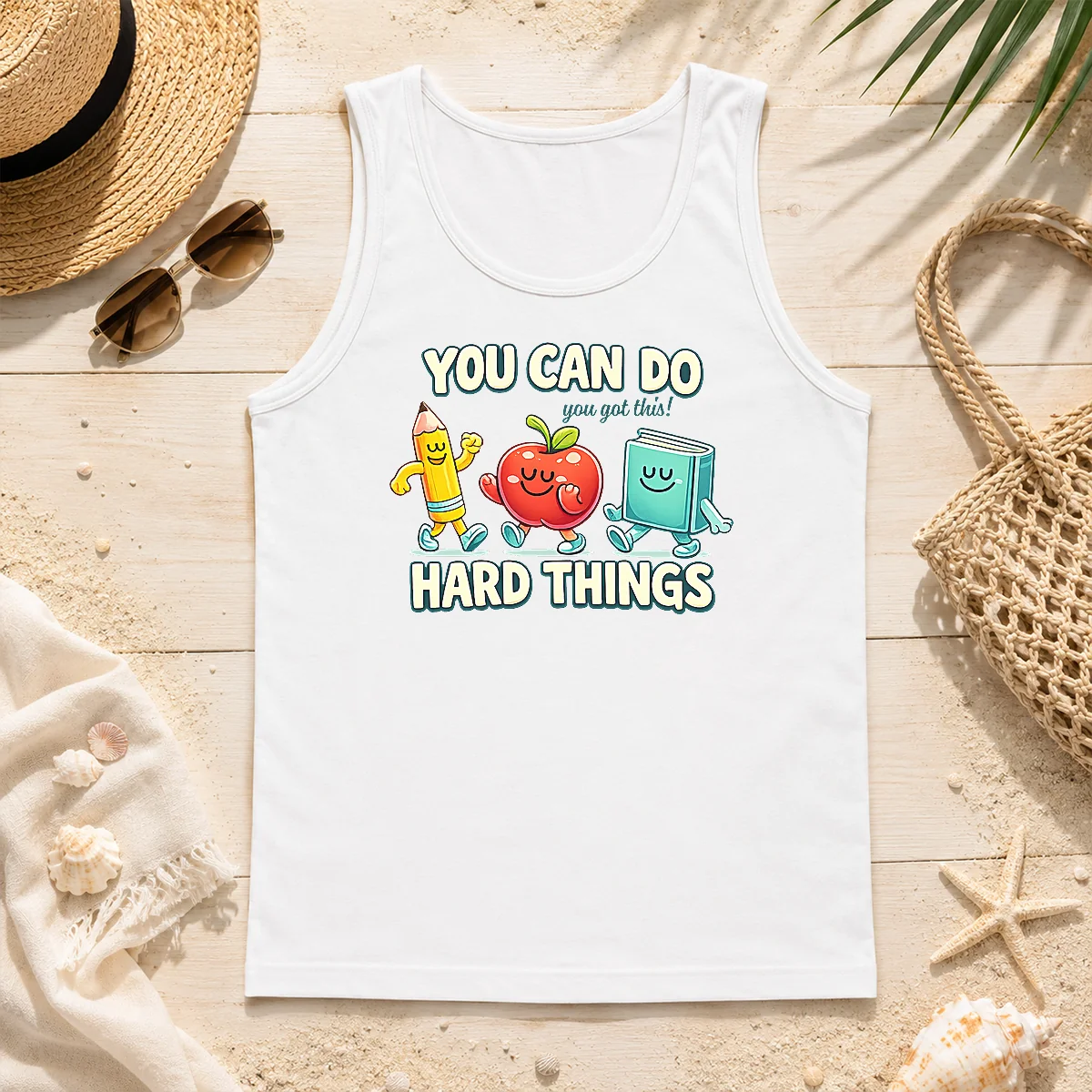 Premium Back To School You Can Do Hard Things Teacher Tank Top Premium Back To School You Can Do Hard Things Teacher Tank Top