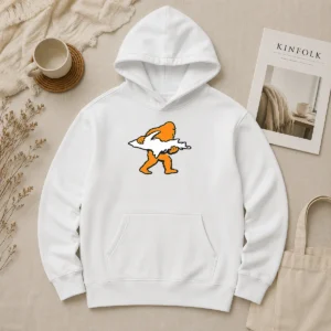 Premium Bigfoot Holding UP Of Michigan Upper Peninsula hoodie featuring a cozy pullover design with front pocket and adjustable drawstring hood