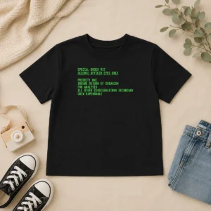 Premium Funny Special Order 937 Sci Fi Terminal Text Geek Kids T-Shirt