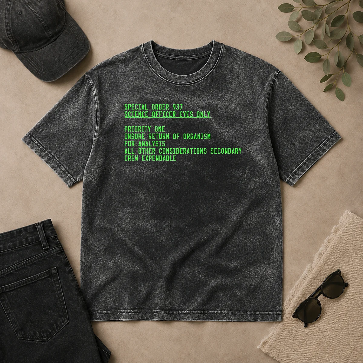 Premium Funny Special Order 937 Sci Fi Terminal Text Geek Washed T Shirt Premium Funny Special Order 937 Sci Fi Terminal Text Geek Washed T-Shirt