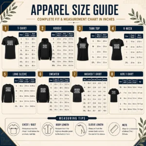 Size chart for Premium Nice Undisputed WWE Champion The Last Real Good Guy Cody Rhodes with measurements in inches and cm