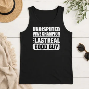 Premium Nice Undisputed WWE Champion The Last Real Good Guy Cody Rhodes tank top in black, sleeveless athletic wear