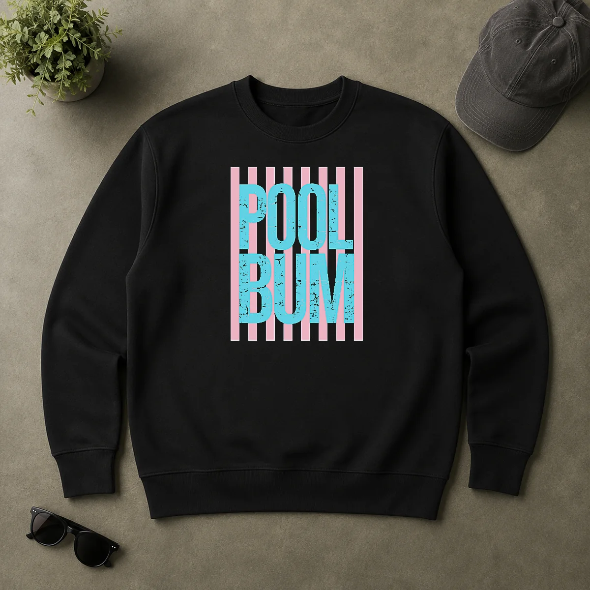 Premium Original Pool Bum Retro Stripes Sunshine Sweater Premium Original Pool Bum Retro Stripes Sunshine Sweater