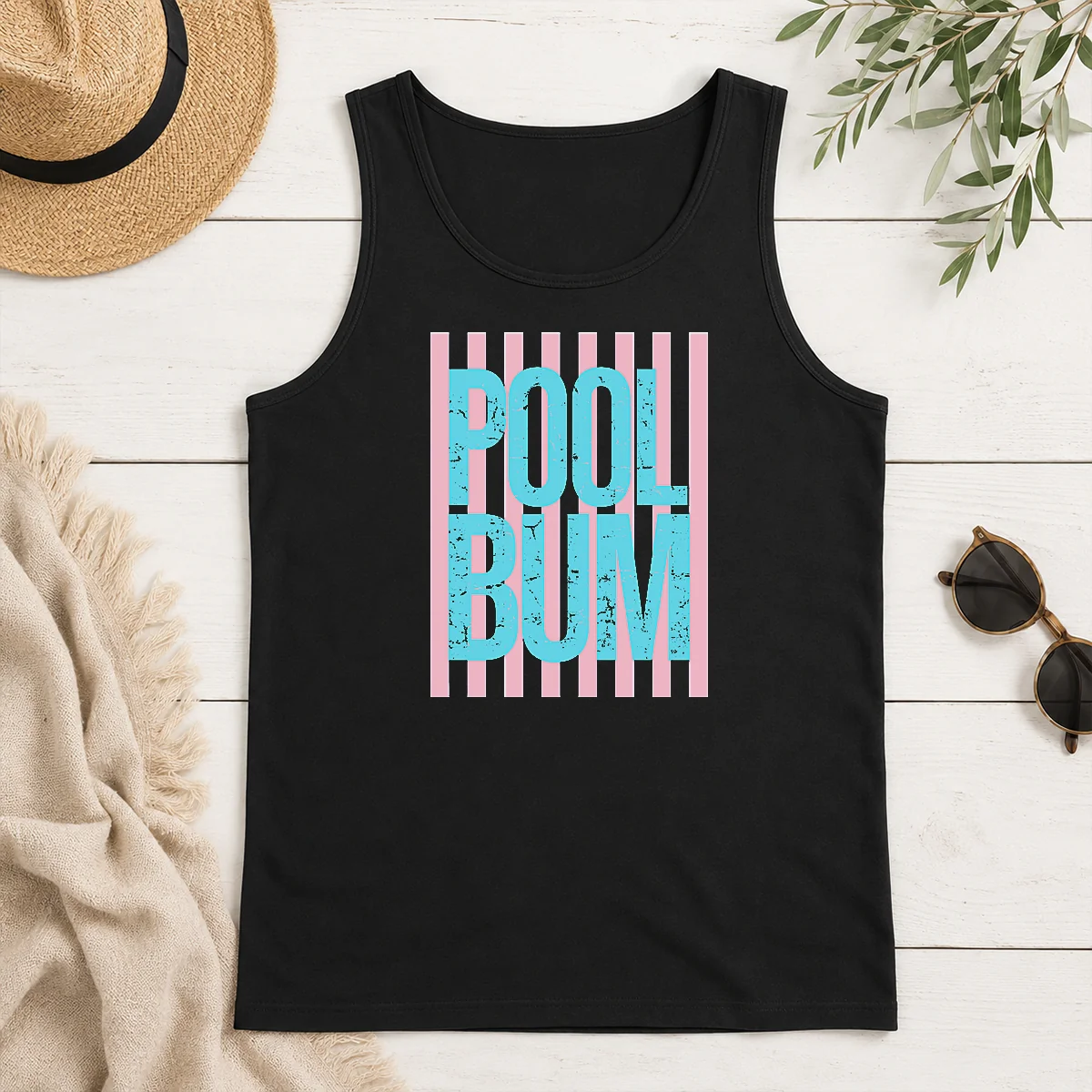Premium Original Pool Bum Retro Stripes Sunshine Tank Top Premium Original Pool Bum Retro Stripes Sunshine Tank Top