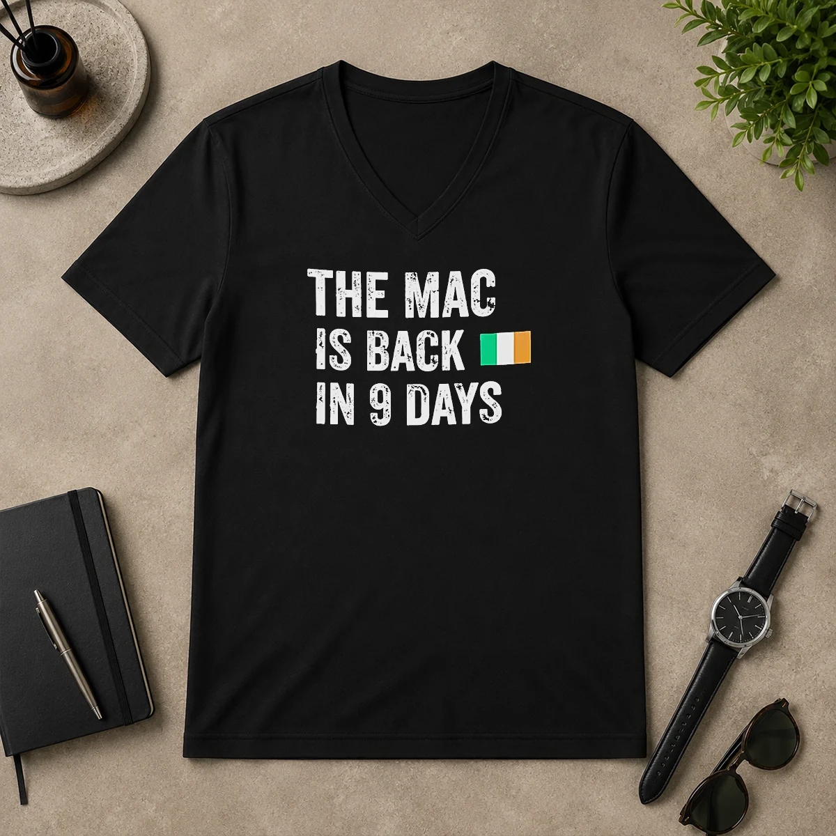 Premium Original The Mac Is Back V-Neck Shirt Premium Original The Mac Is Back V-Neck Shirt