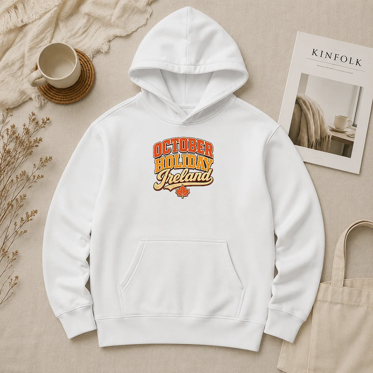 Premium Pretty October Holiday Ireland Vintage Cozy Fall Celebration Hoodie Premium Pretty October Holiday Ireland Vintage Cozy Fall Celebration Hoodie
