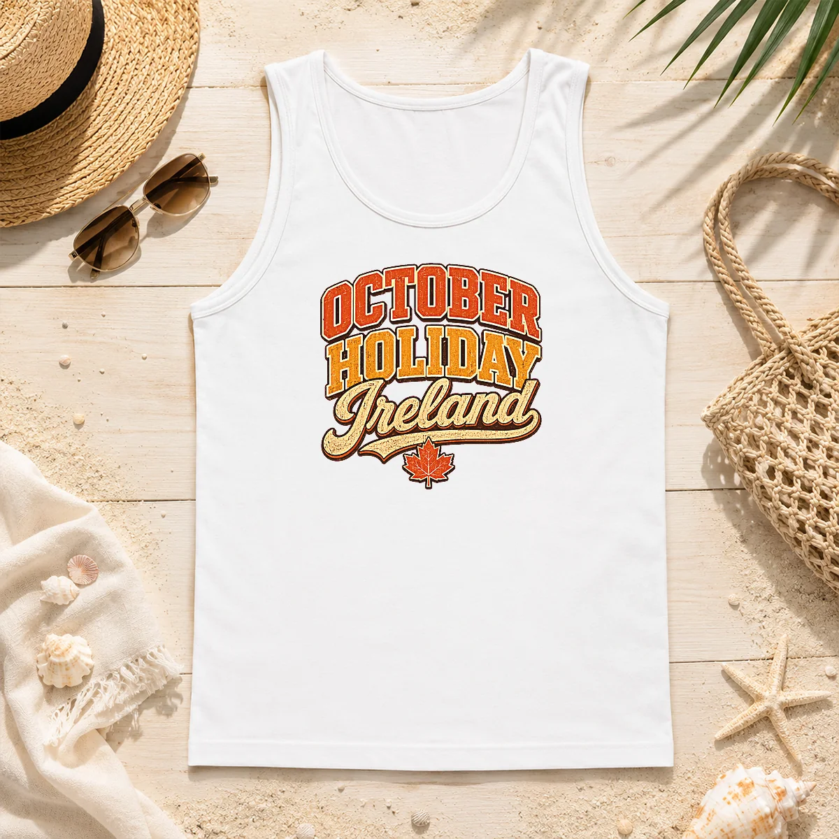 Premium Pretty October Holiday Ireland Vintage Cozy Fall Celebration Tank Top Premium Pretty October Holiday Ireland Vintage Cozy Fall Celebration Tank Top