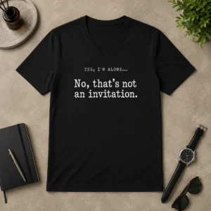 Premium Pretty That Is Not An Invitation V-Neck Shirt