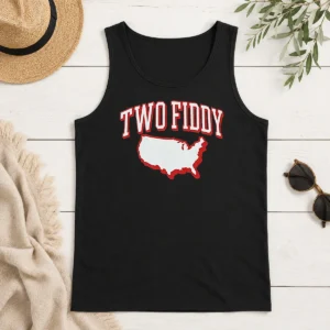 Premium Pretty Two Fiddy Triple B USA Map Tank Top