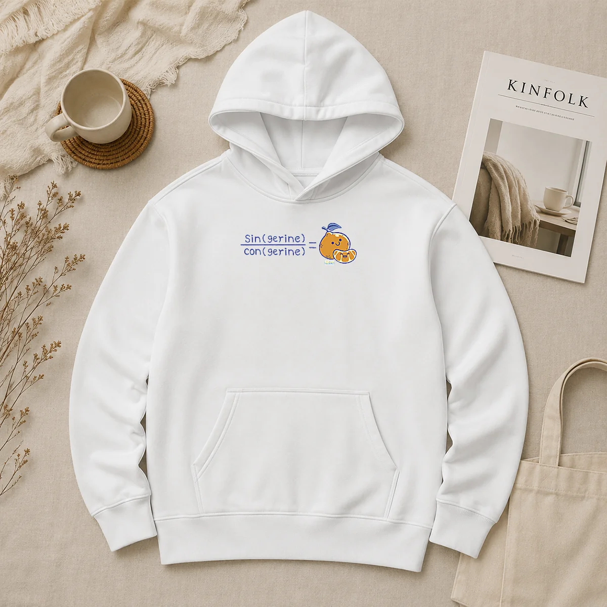 Premium Sin Con Tan Gerine Hoodie Premium Sin Con Tan Gerine Hoodie in soft fabric with front pocket and adjustable drawstring hood