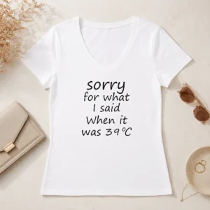 Premium Sorry For What I Said When It Was 39 V-Neck Shirt
