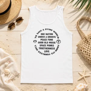 Premium To Save A Dying World One Nation Under A Groove Peace Funk Good Old Music Tank Top