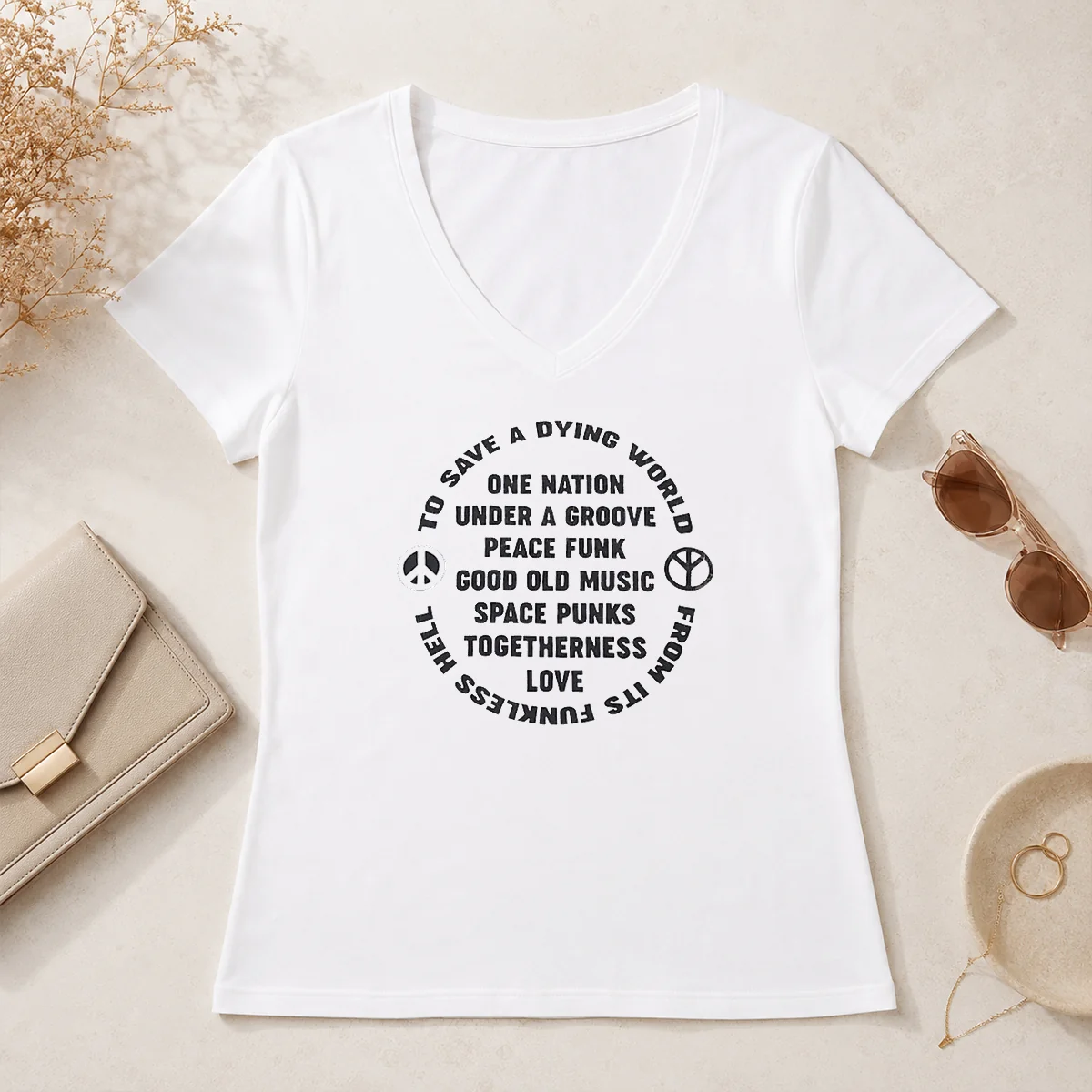 Premium To Save A Dying World V-Neck Shirt Premium To Save A Dying World V-Neck Shirt