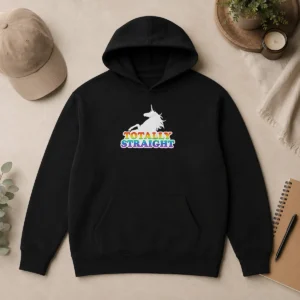 Premium Unicorn Totally Straight Hoodie