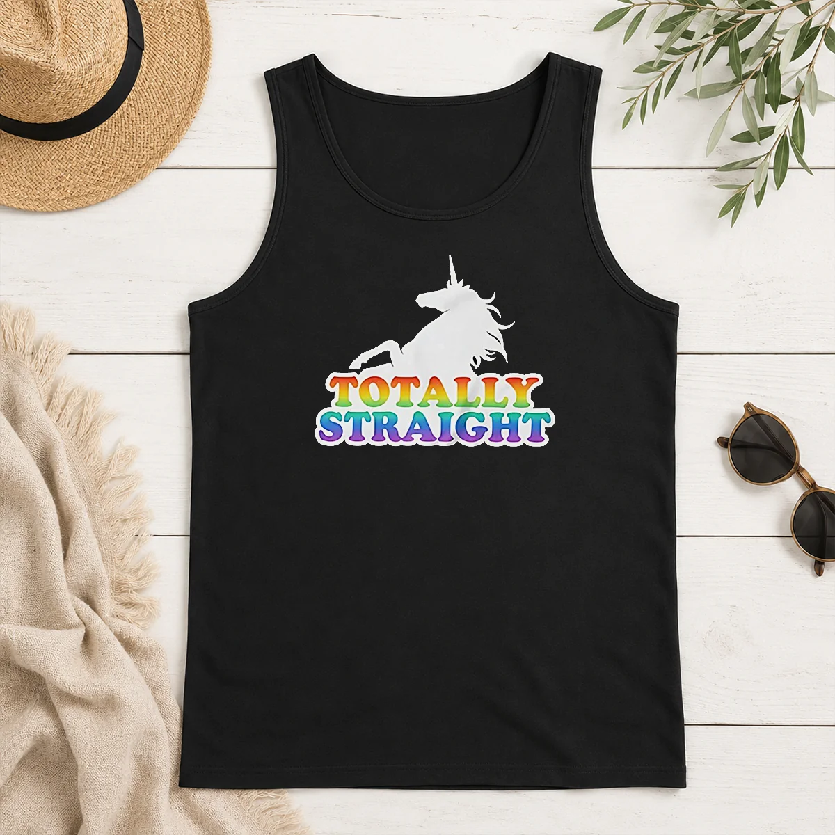 Premium Unicorn Totally Straight Tank Top Premium Unicorn Totally Straight Tank Top
