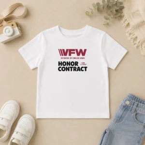 Premium VFW Veterans Of Foreign Wars Honor The Contract Logo Kids T-Shirt