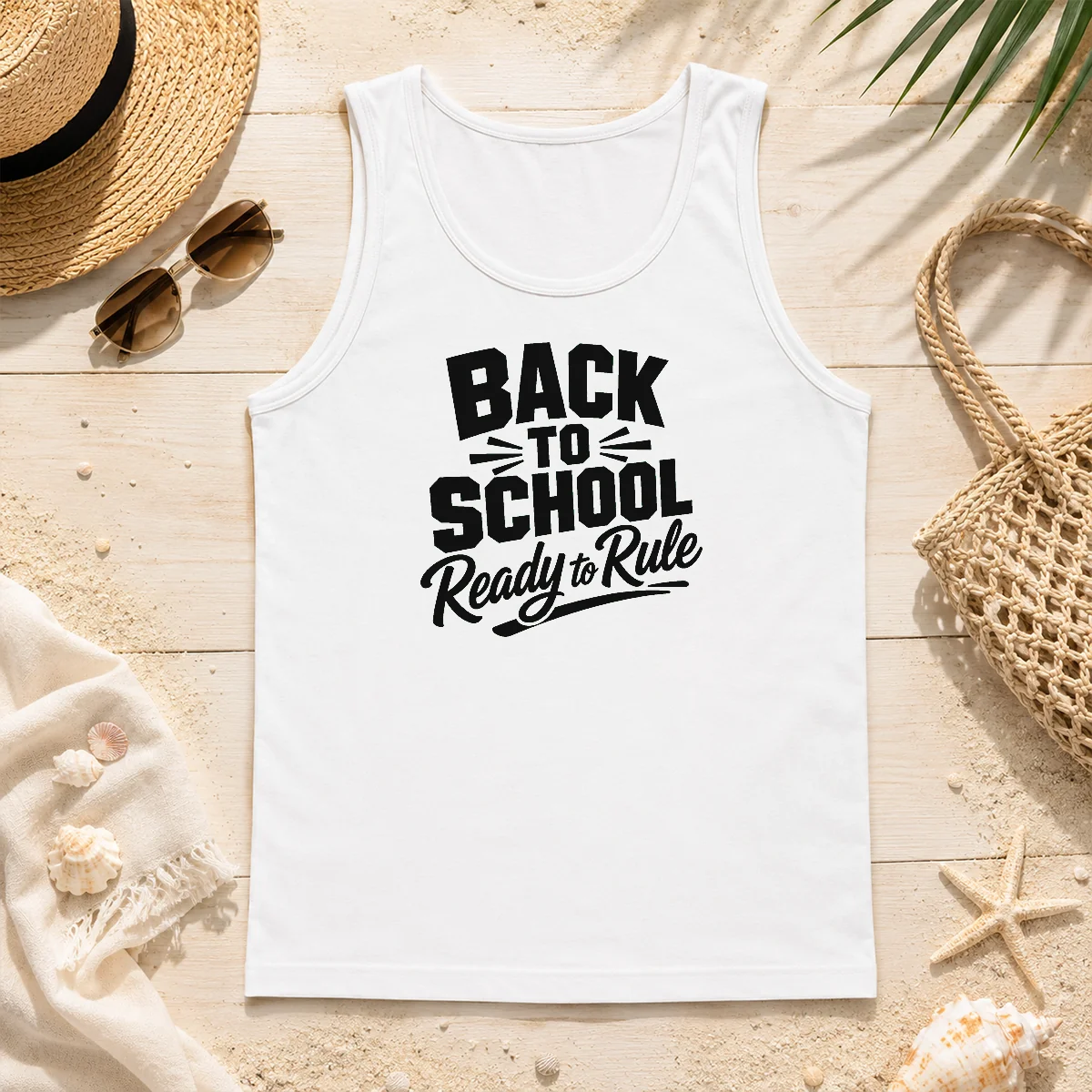 Pretty Back To School Ready To Rule Silhouette Tank Top Pretty Back To School Ready To Rule Silhouette Tank Top
