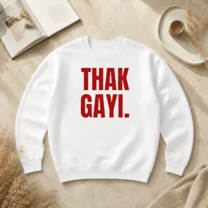 Pretty Funny Thak Gayi Hindi Tired Exhausted Sweater