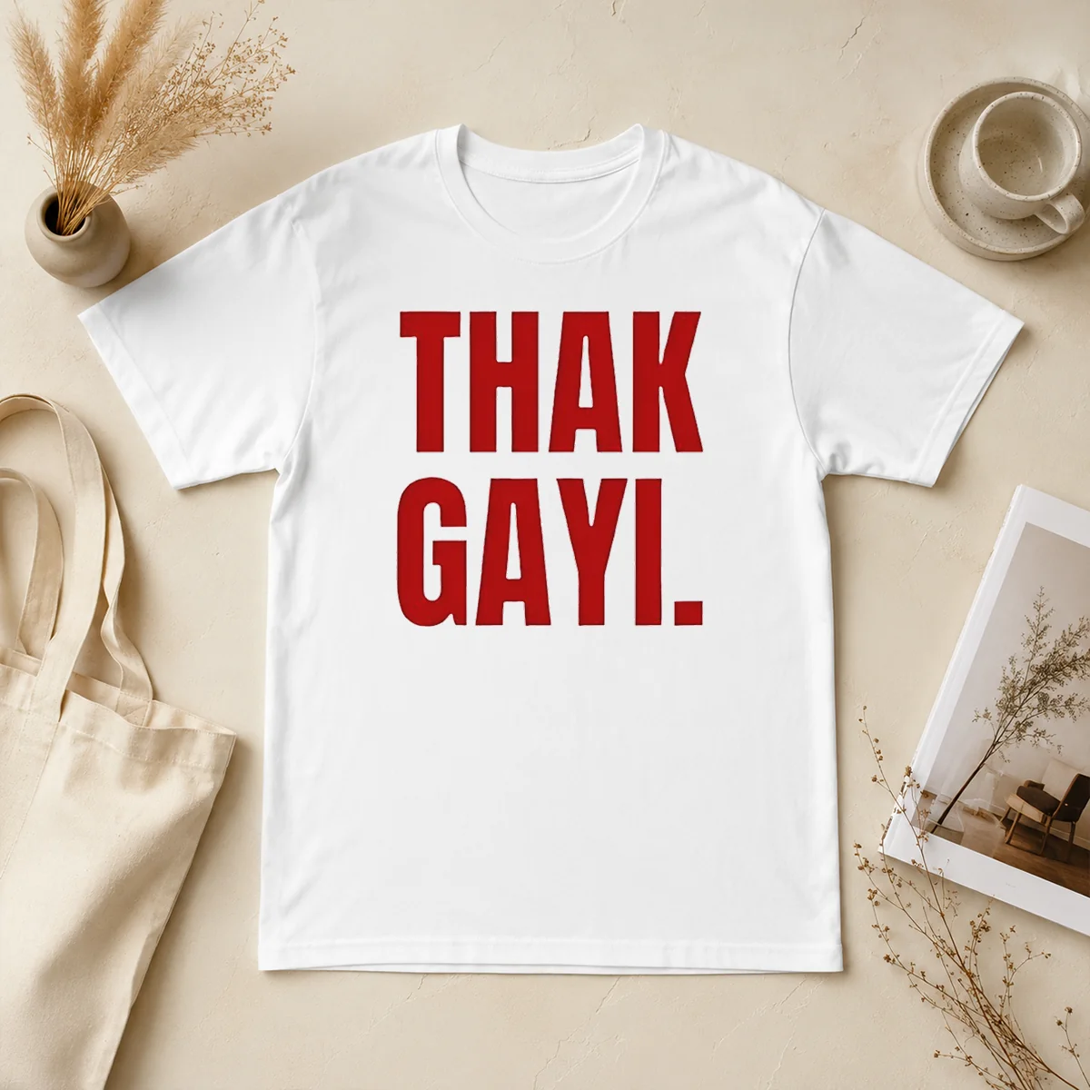 Pretty Funny Thak Gayi Hindi Tired Shirt Pretty Funny Thak Gayi Hindi Tired Shirt