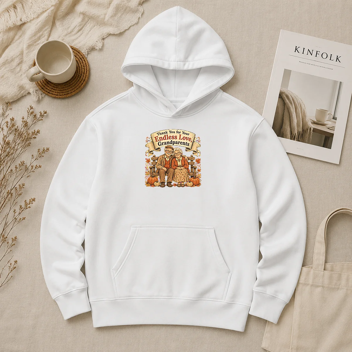 Pretty Grandparents Day Vintage Gratitude Family Hoodie Pretty Grandparents Day Vintage Gratitude Family Hoodie