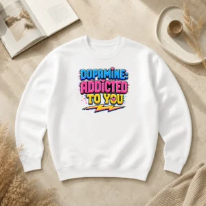 Pretty Official Dopamine Addicted To You Pixel Love Sweater