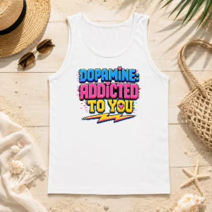 Pretty Official Dopamine Addicted To You Pixel Love Tank Top