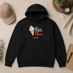 Pretty Vitalant My Blood Type Is ICE Cream Hoodie