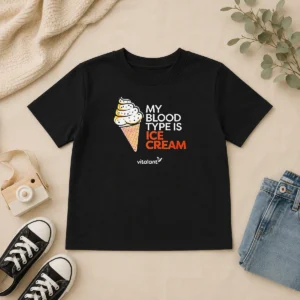 Pretty Vitalant My Blood Type Is ICE Cream Kids T-Shirt