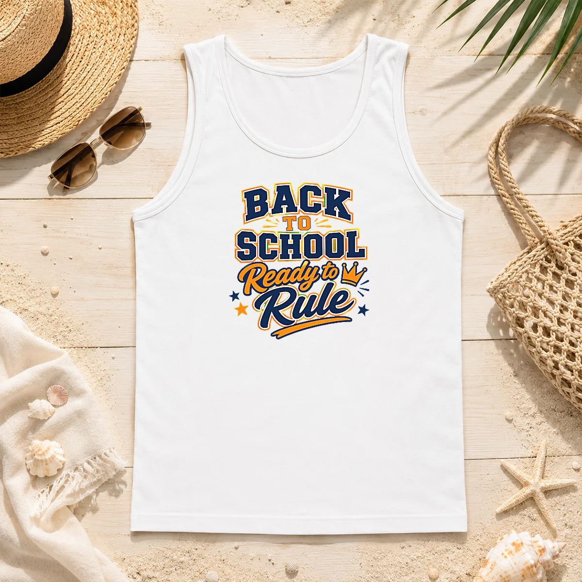 Top Back To School Vector Typography Ready To Rule Tank Top Top Back To School Vector Typography Ready To Rule Tank Top