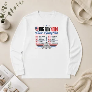 Top Big Boy 4014 Cross Country Tour Event Schedule Long Sleeve Shirt