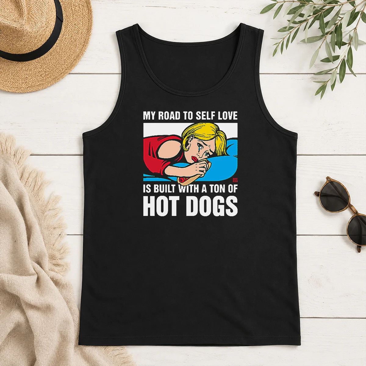 Top Good Self Love Black Tank Top Top Good Self Love Black Tank Top